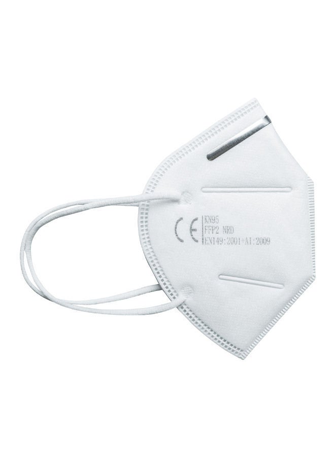 NIBEMINENT 10-Piece KN95 FFP2 4-Layer Disposable Face Mask White 15 x 10 5cm  - Image 2