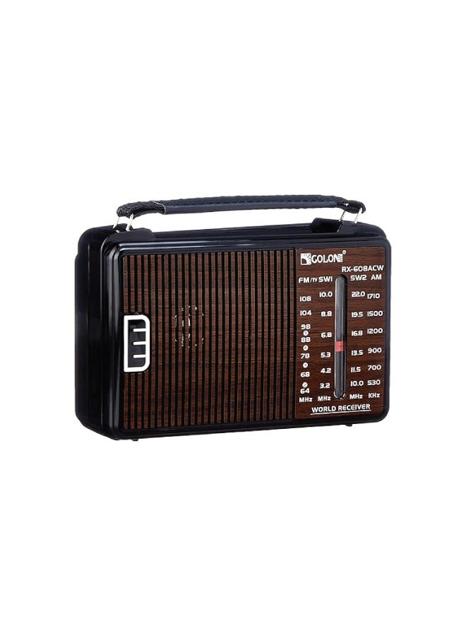 Golon Portable Classic Radio RX-608ACW Brown - Image 1
