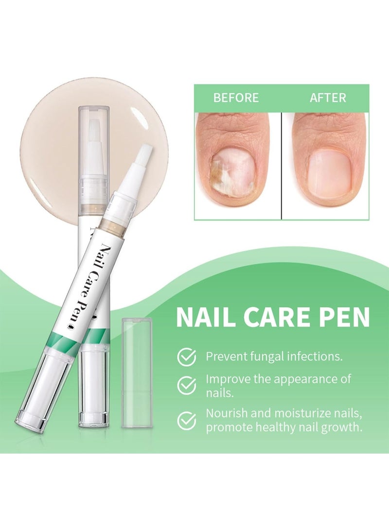 ليكرين 2 PCS القلم زيت القشرة لنمو الأظافر والقوة - إصلاح الأظافر الجافة المتضررة والقشرة مع زيت الأرغان ، فيتامين E - تطبيق التواء الدقيق للأظافر الرقيقة والهشة - خالية من الكحول والنباتية - Image 4