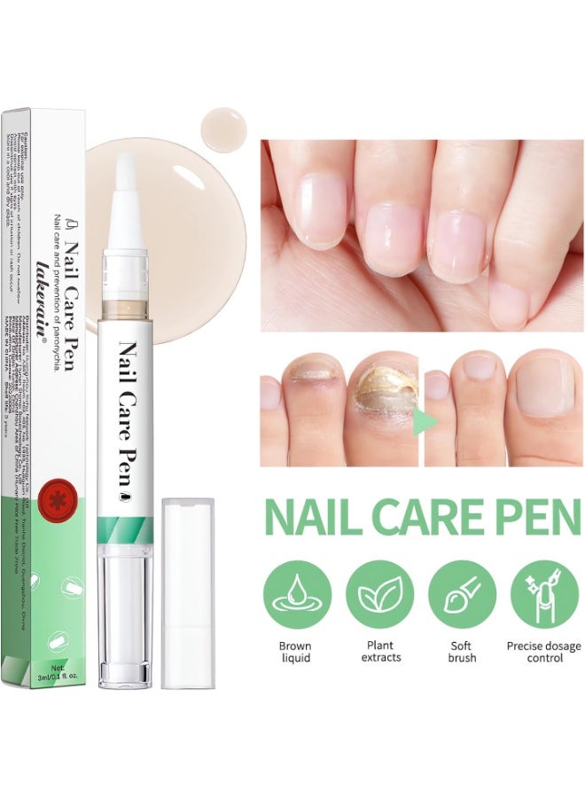 ليكرين 2 PCS القلم زيت القشرة لنمو الأظافر والقوة - إصلاح الأظافر الجافة المتضررة والقشرة مع زيت الأرغان ، فيتامين E - تطبيق التواء الدقيق للأظافر الرقيقة والهشة - خالية من الكحول والنباتية - Image 2
