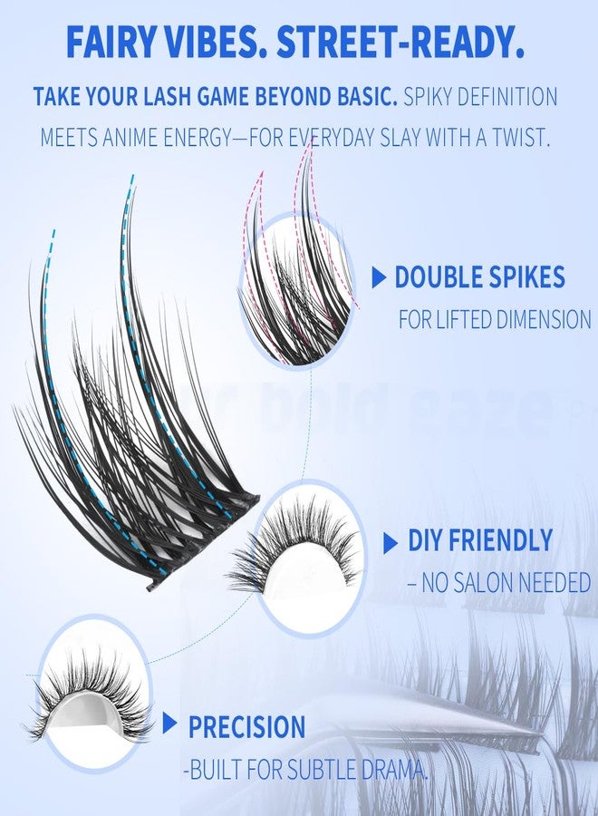 Kiromiro Wispy Lash Clusters Spikes Eyelash Extensions Fairy Lash Clusters 10-16mm Natural Eyelash Cluster 144Pcs DIY Individual Lash Extensions by Kiromiro - Image 3