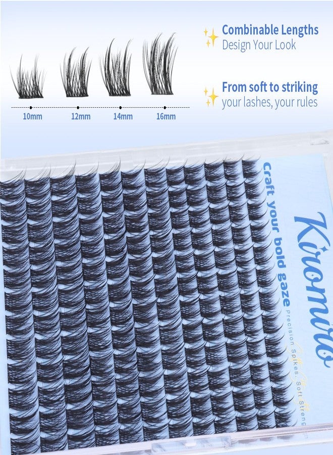 Kiromiro Wispy Lash Clusters Spikes Eyelash Extensions Fairy Lash Clusters 10-16mm Natural Eyelash Cluster 144Pcs DIY Individual Lash Extensions by Kiromiro - Image 4