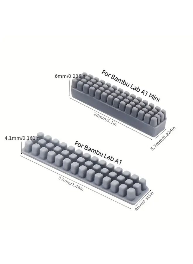 3 فرش تنظيف فوهة السيليكون (3 قطع) لطابعة Bambu Lab A1 Mini ثلاثية الأبعاد، ملحقات سهلة الغسل وقابلة لإعادة الاستخدام ومقاومة لدرجات الحرارة العالية، طقم تركيب للسرير الساخن، تصميم مضغوط مناسب للطابعات الهواة وصناع المشاريع اليدوية. - Image 2