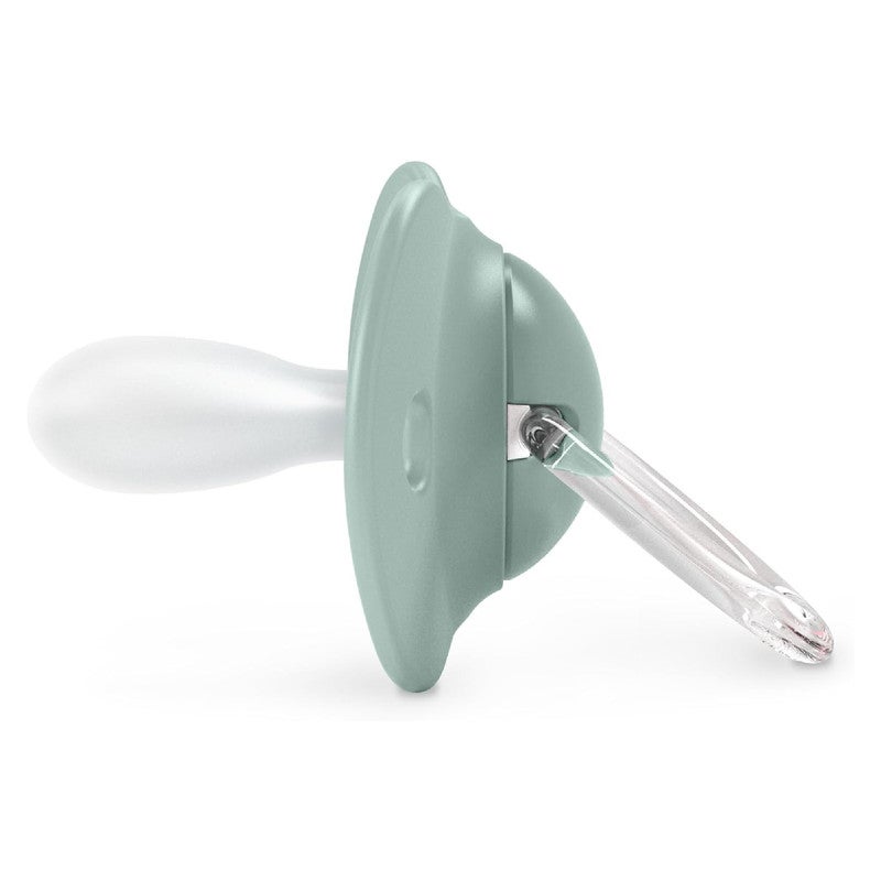 SUAVINEX سوفينكس، عبوة من 2 مصاصة للأطفال +18 شهر، بحلمة سيليكونية فسيولوجية SX Pro متناسقة، مسطحة ومرنة، تحترم التطور الفموي، طيور خضراء - Image 3