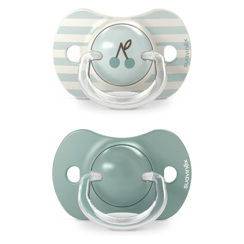 SUAVINEX سوفينكس، عبوة من 2 مصاصة للأطفال +18 شهر، بحلمة سيليكونية فسيولوجية SX Pro متناسقة، مسطحة ومرنة، تحترم التطور الفموي، طيور خضراء - Image 2