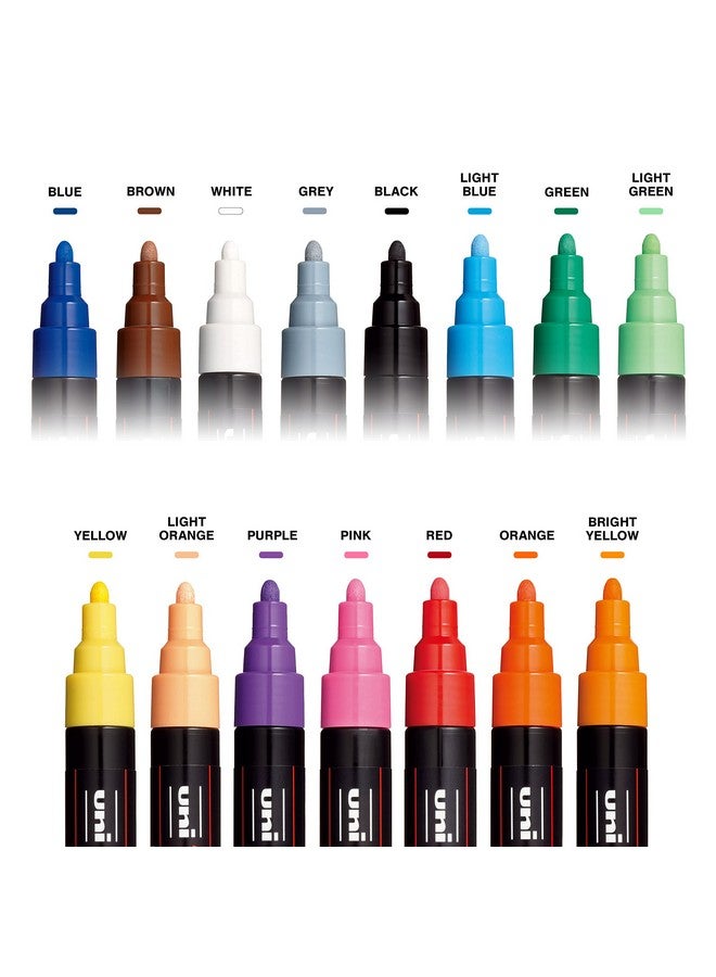 POSCA 15 Posca Paint Markers, 3M Fine Posca Markers of Acrylic Paint Penswith Reversible Tips | Posca Pens for Art Supplies, Fabric Paint, Fabric Markers, Paint Pen, Art Markers - Image 2