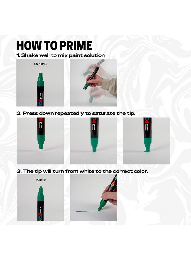 POSCA 15 Posca Paint Markers, 3M Fine Posca Markers of Acrylic Paint Penswith Reversible Tips | Posca Pens for Art Supplies, Fabric Paint, Fabric Markers, Paint Pen, Art Markers - Image 4