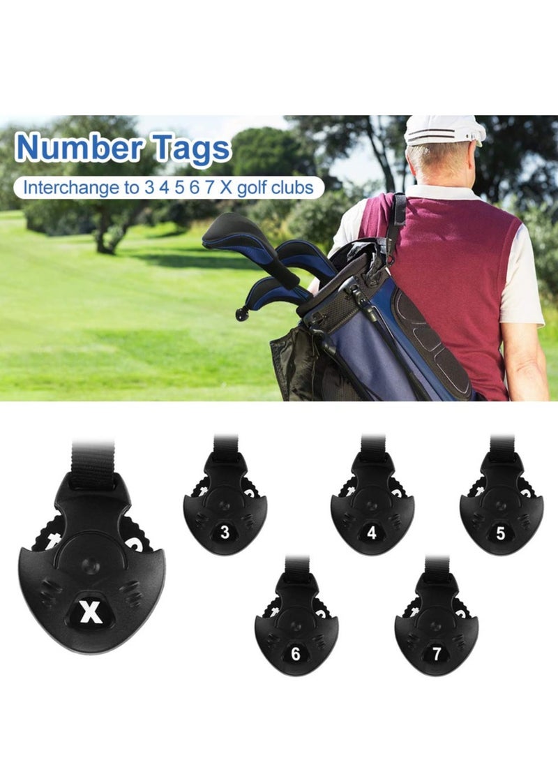 KASTWAVE 3pcs Thick Neoprene Hybrid Golf Club Protevtive Head Cover Headcovers with Interchangeable Number Tags Protective Covers  - Image 4