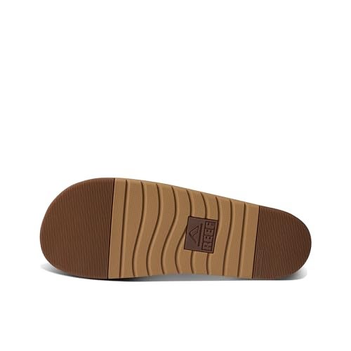 REEF Ojai Two Bar Men's Fashion Slide Sandal, Premium Suede, Soft Cushion Footbed, Tan, 12 - Image 4