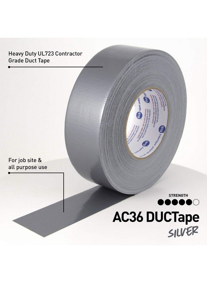 IPG Heavy Duty AC36 DUCTape 1.88" x 60 yd, Silver (Single Roll) - Image 2