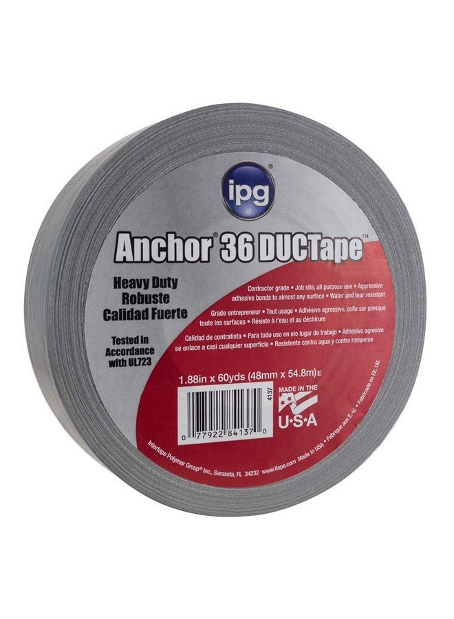 IPG Heavy Duty AC36 DUCTape 1.88" x 60 yd, Silver (Single Roll) - Image 1