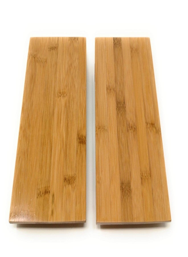 TJ Global Set of 2 Sashimi Sushi Bamboo Serving Geta Plates - Japanese Style Tableware Bamboo Sushi Board Cutting Tray (L9.4 x W5.9) - Image 3