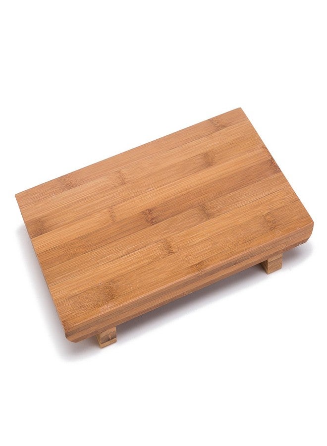 TJ Global Set of 2 Sashimi Sushi Bamboo Serving Geta Plates - Japanese Style Tableware Bamboo Sushi Board Cutting Tray (L9.4 x W5.9) - Image 5