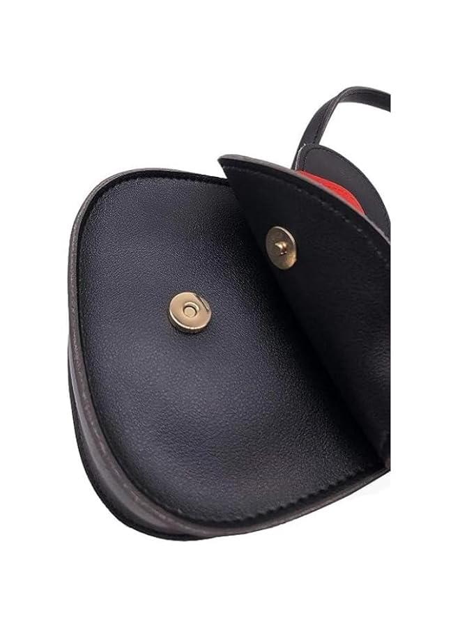 HOOKOR Little Girls Toddlers Mini Crossbody Shoulder Bag Coin Purse with Cute Mouse Ear Bowknot (Black)  - Image 4