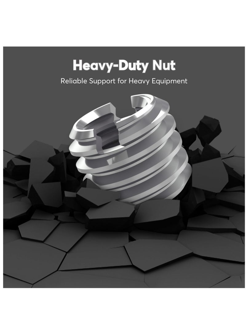 3/8" to 1/4" Bushing Convert Screw Adapter Tripod Ballhead Reducer, 1/4" to 3/8" Camera Convert Screw Adapter Mount for Tripod, Monopod, Ballhead, Video Light Stand & DSLR SLR cameras, Stainless Steel - Image 5