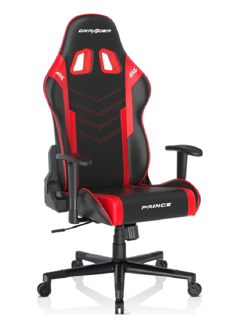 DXRacer DXRacer Prince Series P132 Gaming Chair, 1D Armrests with Soft Surface, Black / Red | GC-P132-NR-F2-158  - Image 2