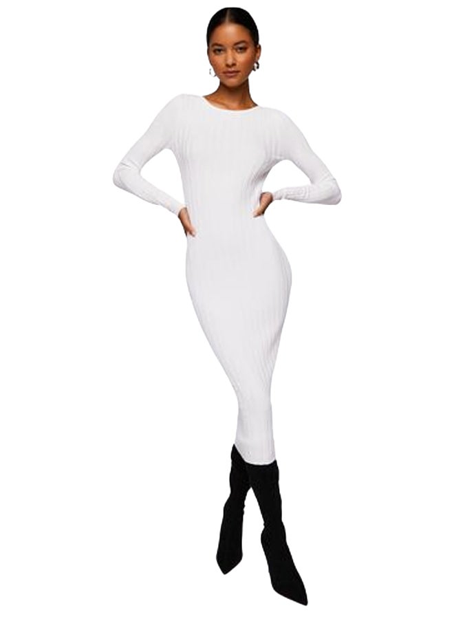 FOREVER 21 Long-Sleeve Midi Sweater Dress - Image 1