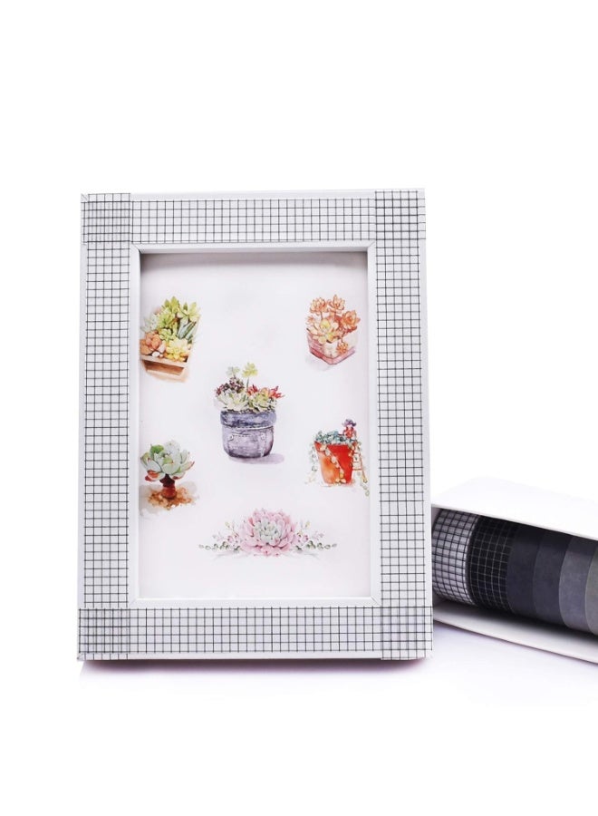 8Rolls Washi Tape Set,Decorative Solid Color Natural Masking Tape Sets for Craft,Kids,Scrapbook,DIY,Gift Wrapping - Image 4