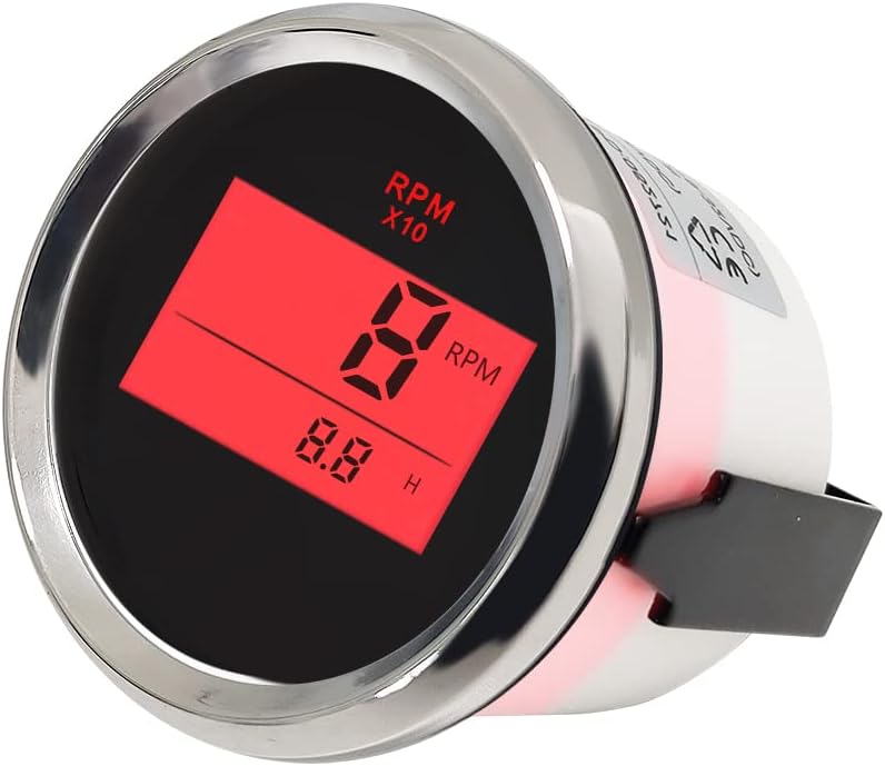 ELING Universal Digital Tachometer with Hour Meter - Image 3
