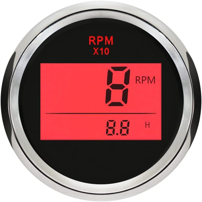 ELING Universal Digital Tachometer with Hour Meter - Image 1