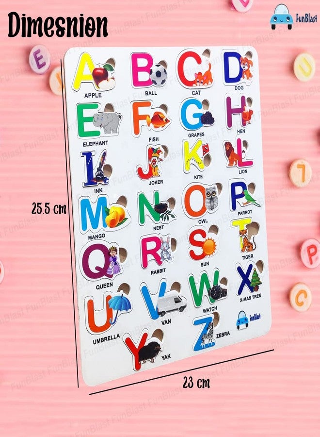 FunBlast Alphabet Learning Board for Kids, ABCD Learning Educational Acrylic Board for Toddlers, Pre -Schoolers Learning and Educational Board for Kids, Boys, Girls (Multicolor) - Image 2