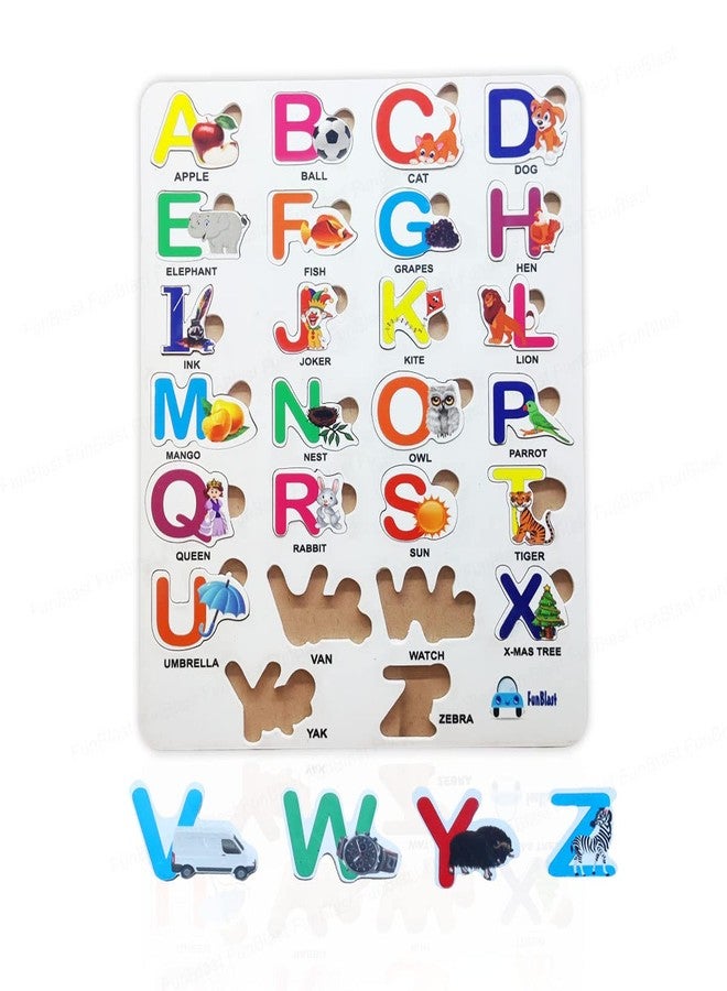 FunBlast Alphabet Learning Board for Kids, ABCD Learning Educational Acrylic Board for Toddlers, Pre -Schoolers Learning and Educational Board for Kids, Boys, Girls (Multicolor) - Image 1