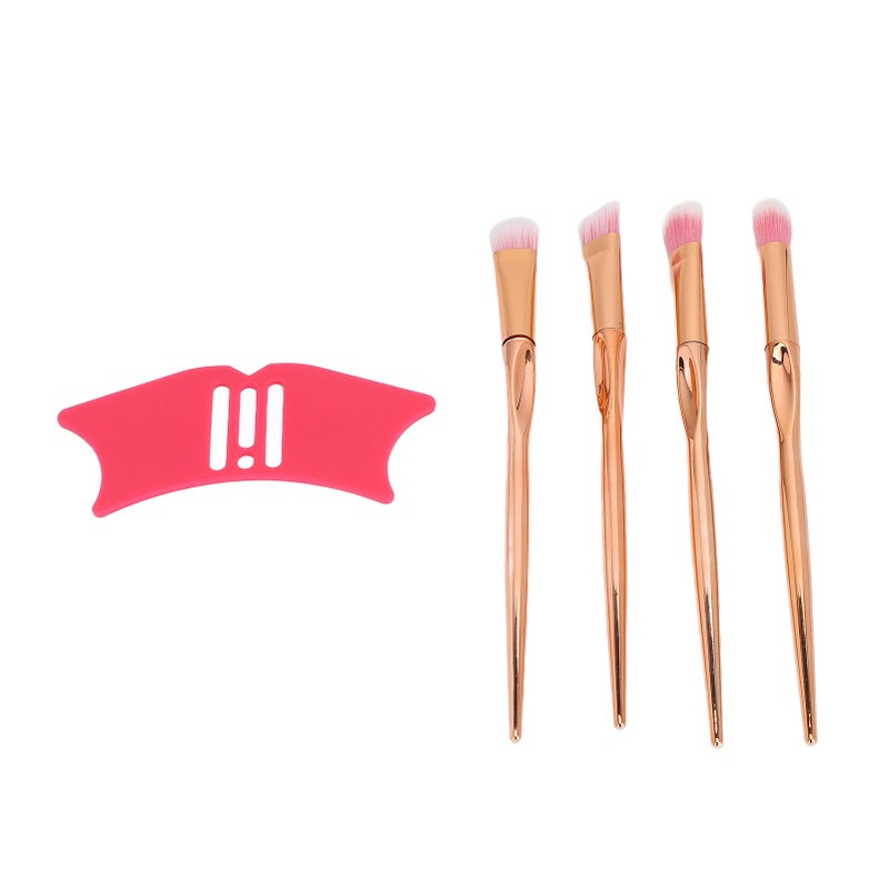 Nose Shadow Tool Multifunctional Silicone Eyeliner Template Nose Contouring Stencil Face Makeup Guide with Brush - Image 5
