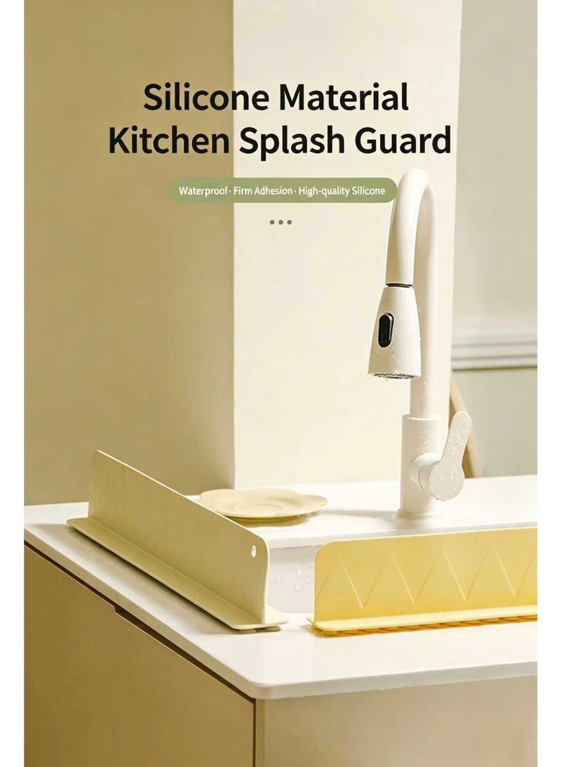 Silicone sink water blocking board, kitchen splash proof board, silicone water blocking strip for sink, sink, and vegetable basin. - Image 3