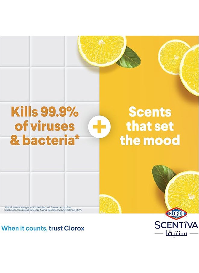 Clorox Scentiva Disinfectant Bleach Free Floor Cleaner Madagascar Citrus Grove Yellow 3Liters  - Image 4