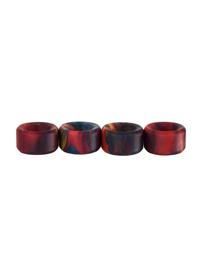 Teak Tuning Apex 61D Urethane Fingerboard Wheels Slim Bowl Shaped 7.5Mm Diameter Abec9 Stealth Bearings Made In The Usa Tie Dye Swirl Colorway - Image 3