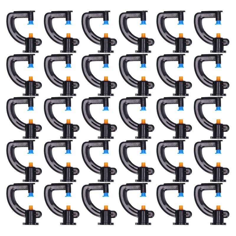 OUKENS Misting Nozzles 30pcs GType Refractive Upside Down Atomizing Irrigation Misting Micro Sprinkler Spray Nozzle Head for Garden Greenhouse Lawn Backyard Watering Cooling - Image 2