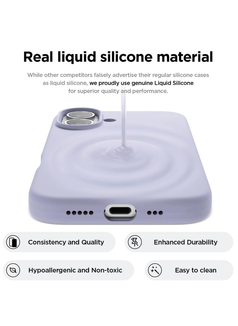 X-level iPhone 16 Liquid Silicone Case Cover,Full Body Protection, Shockproof, Slim, Anti-Scratch Soft Microfiber Lining,Slim Protective Back Cover with Comfortable Hold Touch Feeling and Anti-fingerprint  - Image 2