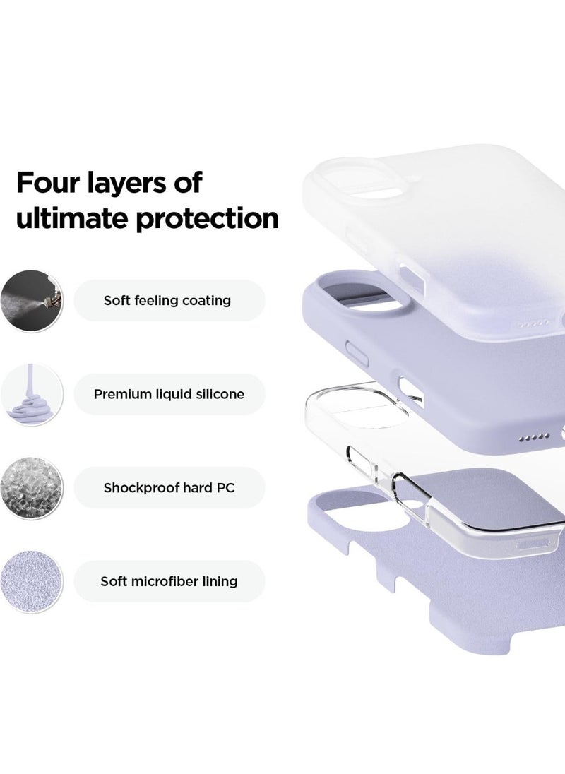 X-level iPhone 16 Liquid Silicone Case Cover,Full Body Protection, Shockproof, Slim, Anti-Scratch Soft Microfiber Lining,Slim Protective Back Cover with Comfortable Hold Touch Feeling and Anti-fingerprint  - Image 3