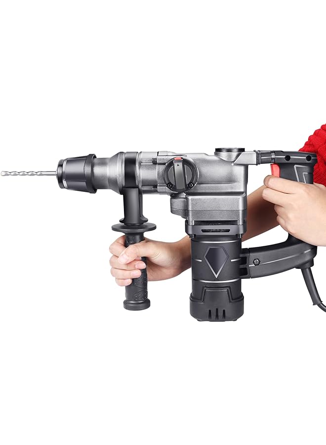 erorex Hammer Drill Heavy Duty Rotary Hammer Drill 360° Auxiliary Handle Sds Plus Electric Hammer Drill For Concrete Brick Steel Wood - Image 5