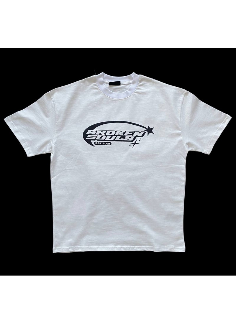 G-Town - Oversize Unisex Broken Souls Printed T-Shirt - Image 1