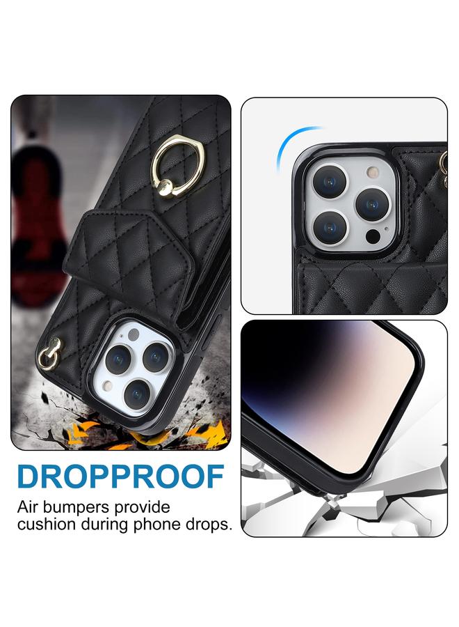 اس-توب جراب لهاتف iPhone 12 Pro Max، جراب هاتف بنمط معيني مع حبل طويل - Image 3