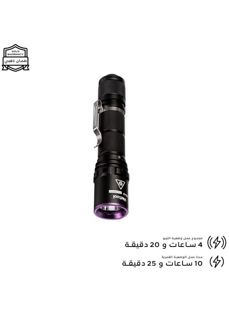 ويلتول كشاف متر M2-cf - كشاف الأشعة فوق البنفسجية - كشف العقارب والمعادن - لون أسود - LED 365 نانومتر  - Image 4