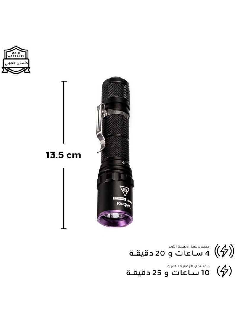 ويلتول كشاف متر M2-cf - كشاف الأشعة فوق البنفسجية - كشف العقارب والمعادن - لون أسود - LED 365 نانومتر  - Image 5