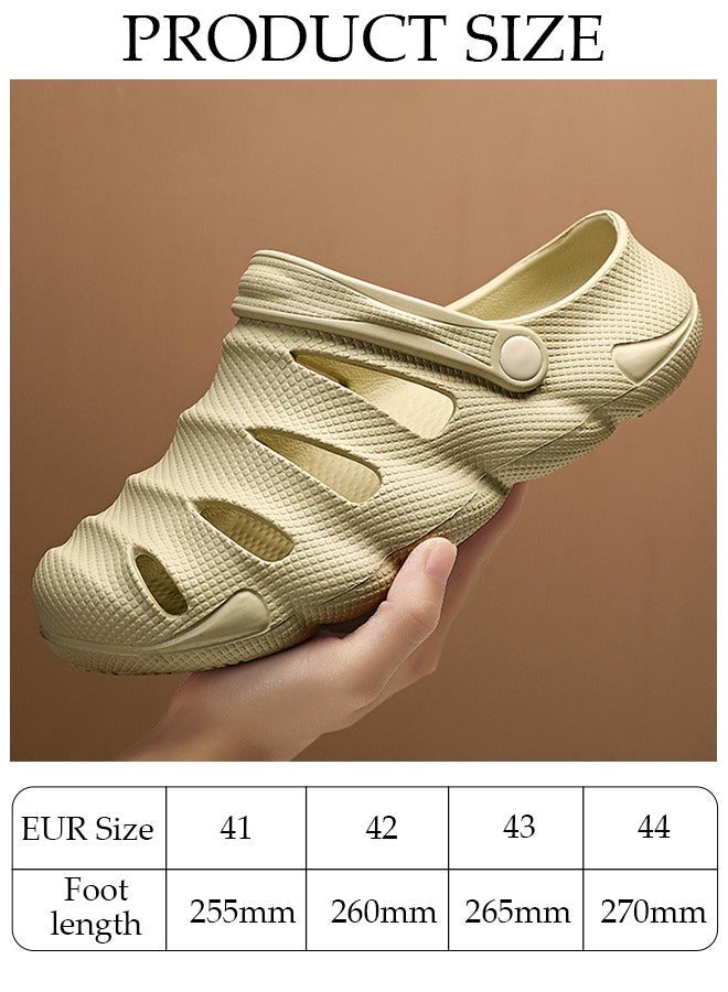 DUNISO Men's Clog Sandals Quick Drying Slide Sandal with Non-slip Soles Thick Sole Beach Slipper Breathable Slip-on Sandal Men's House Flat Slipper for Indoor & Outdoor - Image 2