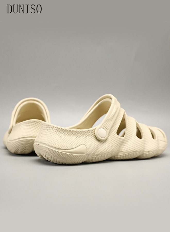 DUNISO Men's Clog Sandals Quick Drying Slide Sandal with Non-slip Soles Thick Sole Beach Slipper Breathable Slip-on Sandal Men's House Flat Slipper for Indoor & Outdoor - Image 5