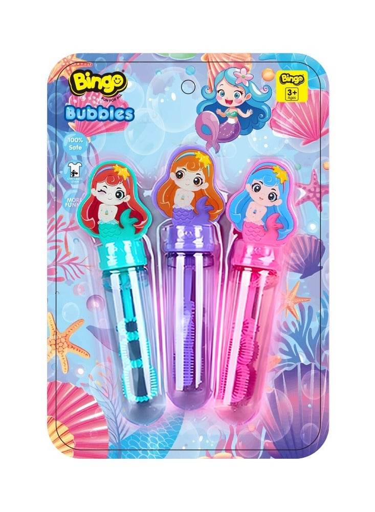 Bingo 3-Piece Mermaid Soap Bubble Set - Image 1