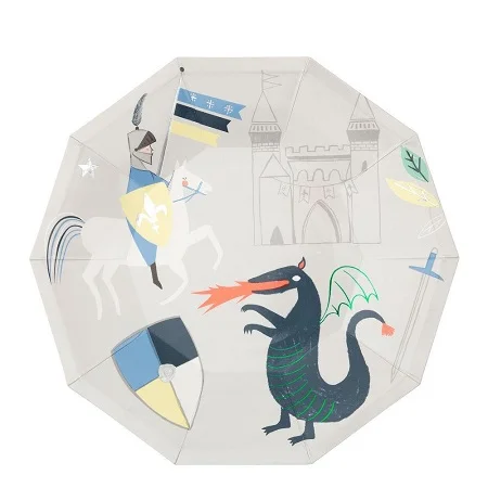 Meri Meri Dragon Knights Large Plate