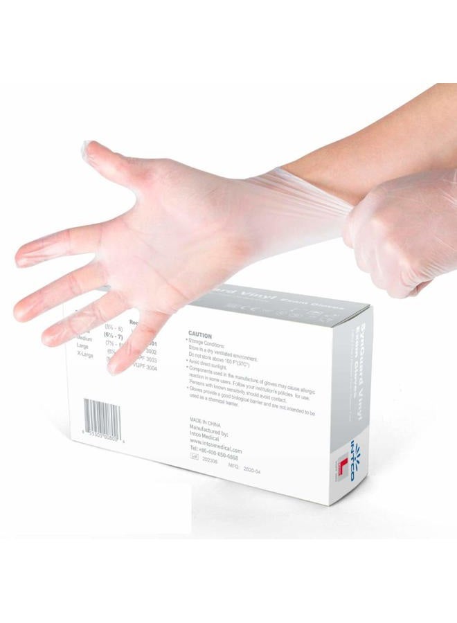 INTCO Basic Medical Exam Gloves (Medium) 100 Gloves Latex Free, Powder Free - Image 2