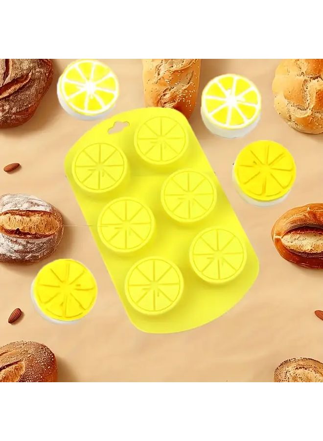 Yellow Lemon Silicone Baking Molds For Cake Chocolate Ice Cube Mooncake Layer - Image 2