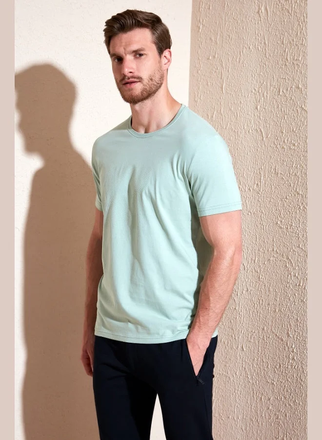 Buratti  Buratti Cotton Slim Fit Crew Neck T Shirt Men's T SHIRT 646R7940 for Men | Best Price UAE
