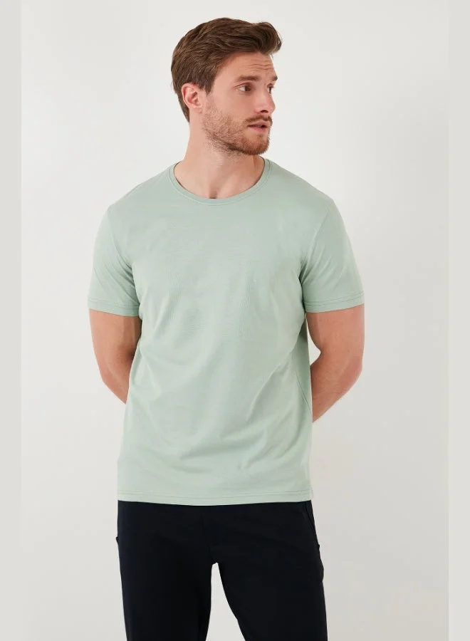 Buratti  Buratti Cotton Slim Fit Crew Neck T Shirt Men's T SHIRT 646R7940 for Men | Best Price UAE