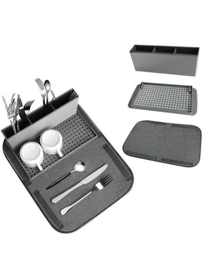 Drying Mat Towel Moawain Floor Drying Utensils Kitchen  Applied  Strainer Spoons & Knives  Cup Strainer - Image 1
