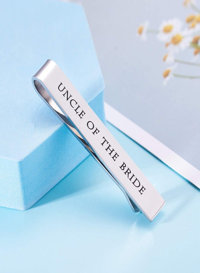 LParkin Uncle of the Bride Tie Clip - Pre-Engraved Stainless Steel Wedding Keepsake | "Thank You for Being Part of Our Special Day" Tie Bar Gift for Uncles & Groomsmen - Image 3