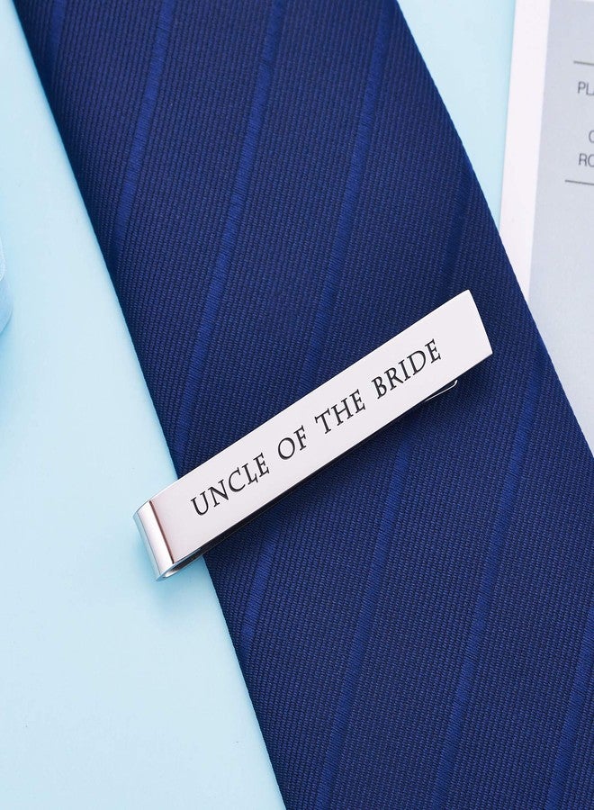 LParkin Uncle of the Bride Tie Clip - Pre-Engraved Stainless Steel Wedding Keepsake | "Thank You for Being Part of Our Special Day" Tie Bar Gift for Uncles & Groomsmen - Image 5