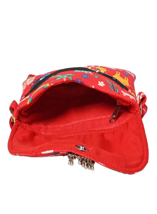 Coco Candy Women's Casual Lightweight Stylish Handbag | Animal Printed Red Sling Bag for Women - Perfect for Daily Use - Image 4
